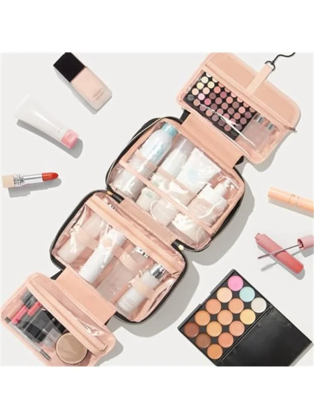 Womens Hanging Toiletry Bag Makeup Cosmetic Organizer Travel Personalized Set